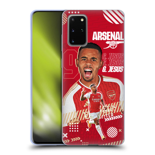 Arsenal FC 2023/24 First Team Gabriel Jesus Soft Gel Case for Samsung Galaxy S20+ / S20+ 5G
