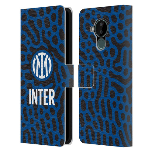 Fc Internazionale Milano Patterns Abstract 2 Leather Book Wallet Case Cover For Nokia C30