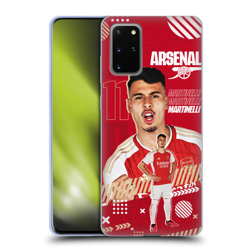 Arsenal FC 2023/24 First Team Gabriel Soft Gel Case for Samsung Galaxy S20+ / S20+ 5G