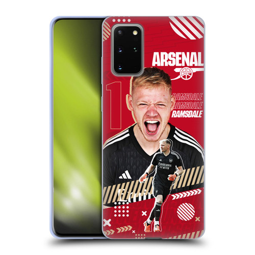 Arsenal FC 2023/24 First Team Aaron Ramsdale Soft Gel Case for Samsung Galaxy S20+ / S20+ 5G