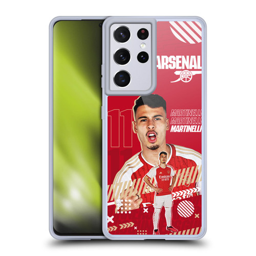 Arsenal FC 2023/24 First Team Gabriel Soft Gel Case for Samsung Galaxy S21 Ultra 5G
