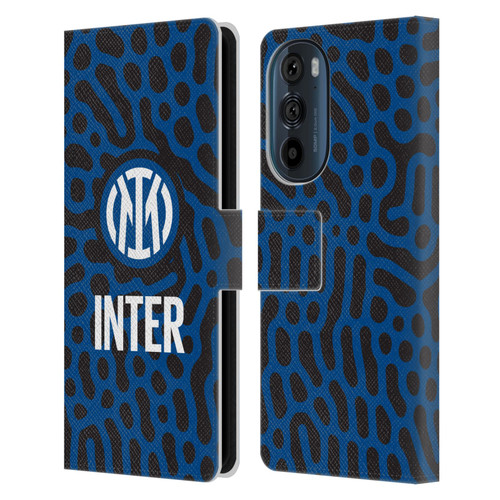 Fc Internazionale Milano Patterns Abstract 2 Leather Book Wallet Case Cover For Motorola Edge 30