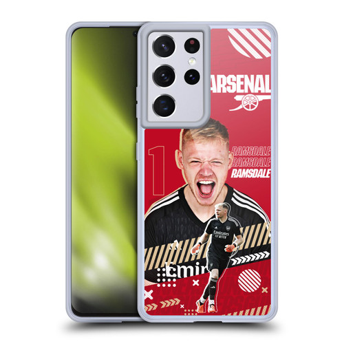 Arsenal FC 2023/24 First Team Aaron Ramsdale Soft Gel Case for Samsung Galaxy S21 Ultra 5G