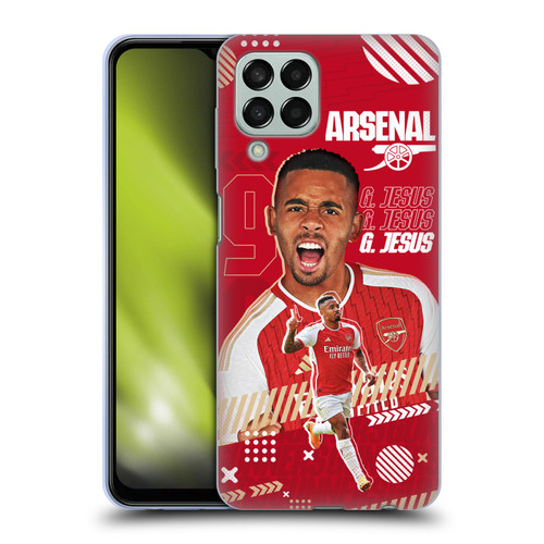 Arsenal FC 2023/24 First Team Gabriel Jesus Soft Gel Case for Samsung Galaxy M33 (2022)