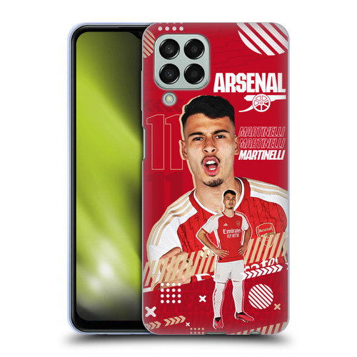 Arsenal FC 2023/24 First Team Gabriel Soft Gel Case for Samsung Galaxy M33 (2022)