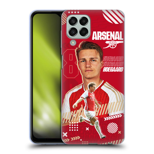 Arsenal FC 2023/24 First Team Martin Ødegaard Soft Gel Case for Samsung Galaxy M33 (2022)