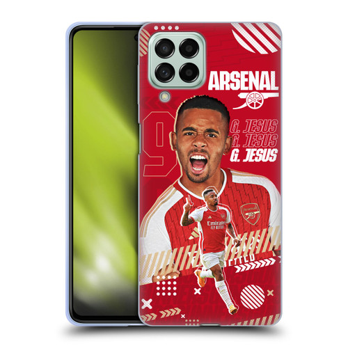 Arsenal FC 2023/24 First Team Gabriel Jesus Soft Gel Case for Samsung Galaxy M53 (2022)