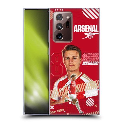 Arsenal FC 2023/24 First Team Martin Ødegaard Soft Gel Case for Samsung Galaxy Note20 Ultra / 5G