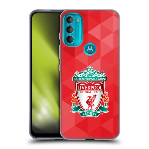 Liverpool Football Club Crest 1 Red Geometric 1 Soft Gel Case for Motorola Moto G71 5G