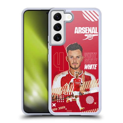 Arsenal FC 2023/24 First Team Ben White Soft Gel Case for Samsung Galaxy S22 5G