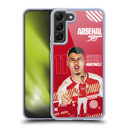 Arsenal FC 2023/24 First Team Gabriel Soft Gel Case for Samsung Galaxy S22+ 5G