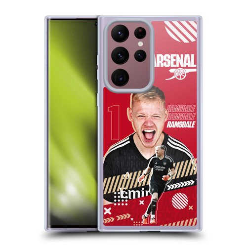 Arsenal FC 2023/24 First Team Aaron Ramsdale Soft Gel Case for Samsung Galaxy S22 Ultra 5G