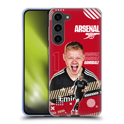 Arsenal FC 2023/24 First Team Aaron Ramsdale Soft Gel Case for Samsung Galaxy S23+ 5G