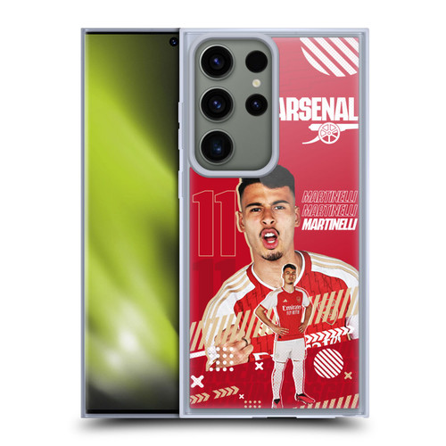 Arsenal FC 2023/24 First Team Gabriel Soft Gel Case for Samsung Galaxy S23 Ultra 5G