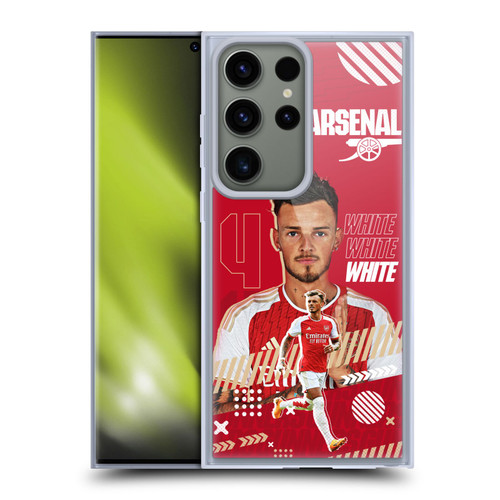 Arsenal FC 2023/24 First Team Ben White Soft Gel Case for Samsung Galaxy S23 Ultra 5G