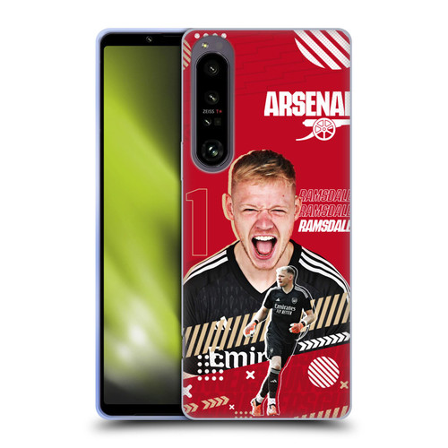 Arsenal FC 2023/24 First Team Aaron Ramsdale Soft Gel Case for Sony Xperia 1 IV