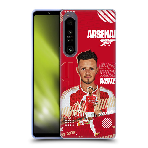 Arsenal FC 2023/24 First Team Ben White Soft Gel Case for Sony Xperia 1 IV