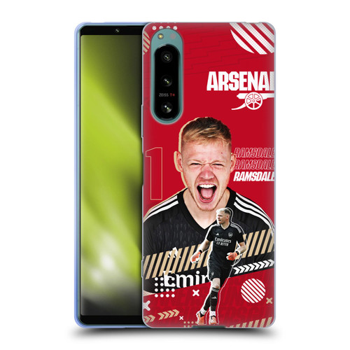 Arsenal FC 2023/24 First Team Aaron Ramsdale Soft Gel Case for Sony Xperia 5 IV