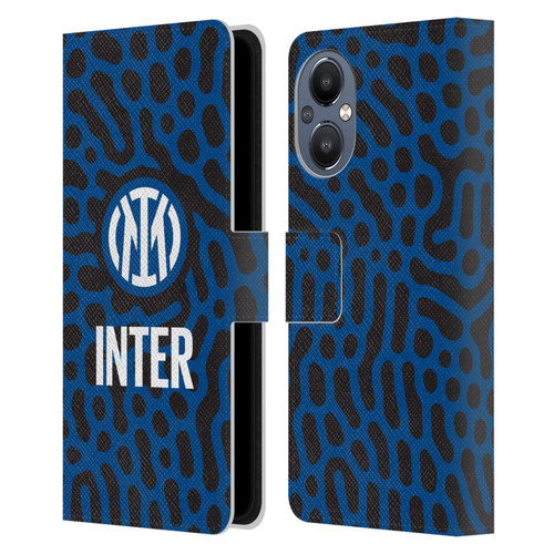 Fc Internazionale Milano Patterns Abstract 2 Leather Book Wallet Case Cover For OnePlus Nord N20 5G