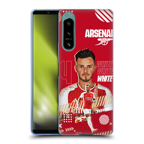 Arsenal FC 2023/24 First Team Ben White Soft Gel Case for Sony Xperia 5 IV