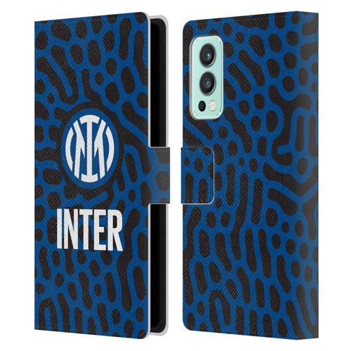 Fc Internazionale Milano Patterns Abstract 2 Leather Book Wallet Case Cover For OnePlus Nord 2 5G