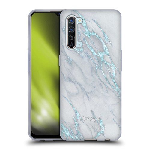 Nature Magick Marble Metallics Blue Soft Gel Case for OPPO Find X2 Lite 5G