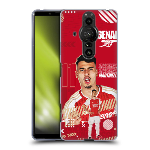 Arsenal FC 2023/24 First Team Gabriel Soft Gel Case for Sony Xperia Pro-I