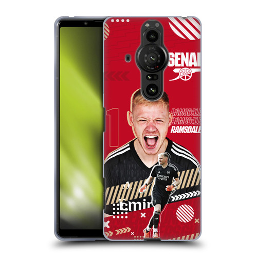 Arsenal FC 2023/24 First Team Aaron Ramsdale Soft Gel Case for Sony Xperia Pro-I