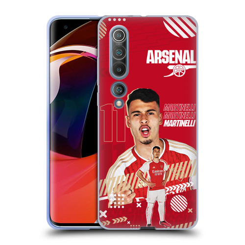 Arsenal FC 2023/24 First Team Gabriel Soft Gel Case for Xiaomi Mi 10 5G / Mi 10 Pro 5G