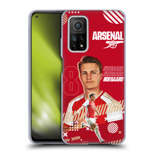 Arsenal FC 2023/24 First Team Martin Ødegaard Soft Gel Case for Xiaomi Mi 10T 5G