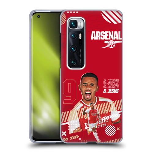 Arsenal FC 2023/24 First Team Gabriel Jesus Soft Gel Case for Xiaomi Mi 10 Ultra 5G