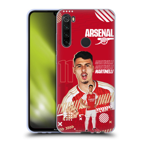 Arsenal FC 2023/24 First Team Gabriel Soft Gel Case for Xiaomi Redmi Note 8T