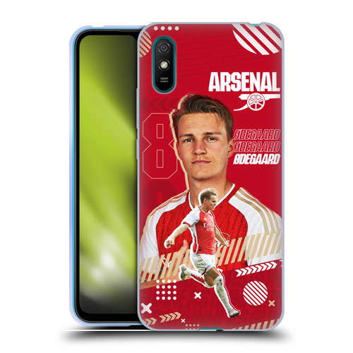 Arsenal FC 2023/24 First Team Martin Ødegaard Soft Gel Case for Xiaomi Redmi 9A / Redmi 9AT