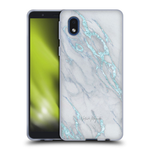 Nature Magick Marble Metallics Blue Soft Gel Case for Samsung Galaxy A01 Core (2020)