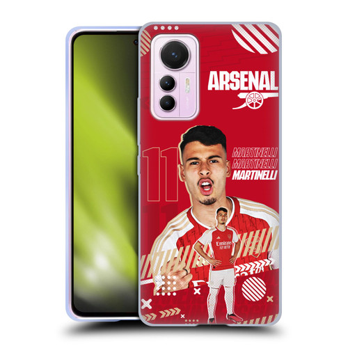 Arsenal FC 2023/24 First Team Gabriel Soft Gel Case for Xiaomi 12 Lite