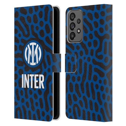 Fc Internazionale Milano Patterns Abstract 2 Leather Book Wallet Case Cover For Samsung Galaxy A73 5G (2022)