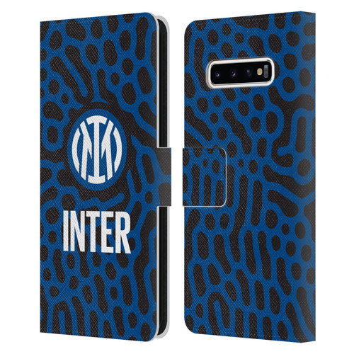 Fc Internazionale Milano Patterns Abstract 2 Leather Book Wallet Case Cover For Samsung Galaxy S10+ / S10 Plus