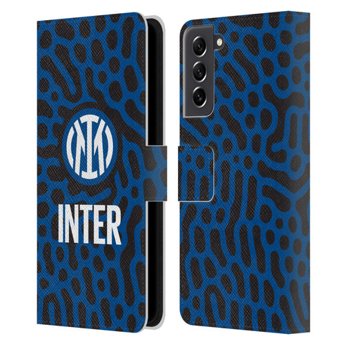 Fc Internazionale Milano Patterns Abstract 2 Leather Book Wallet Case Cover For Samsung Galaxy S21 FE 5G