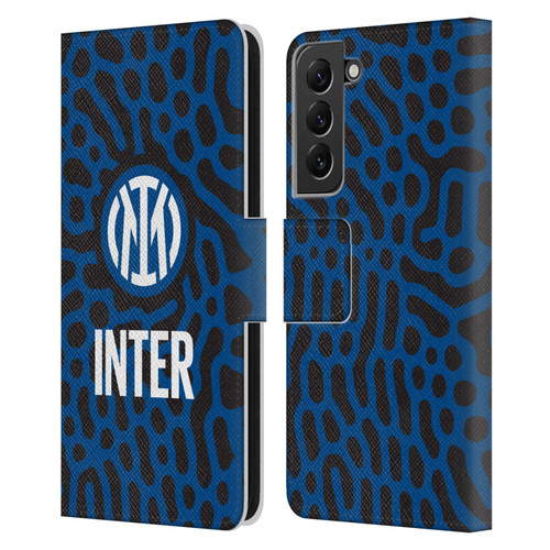 Fc Internazionale Milano Patterns Abstract 2 Leather Book Wallet Case Cover For Samsung Galaxy S22+ 5G