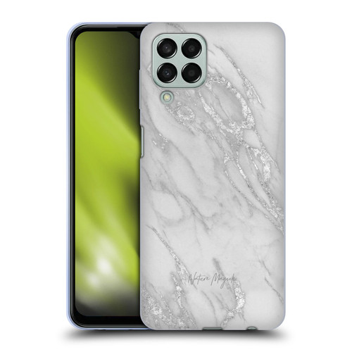 Nature Magick Marble Metallics Silver Soft Gel Case for Samsung Galaxy M33 (2022)