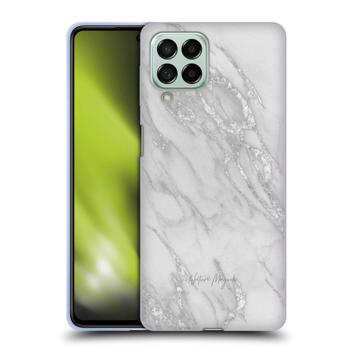 Nature Magick Marble Metallics Silver Soft Gel Case for Samsung Galaxy M53 (2022)