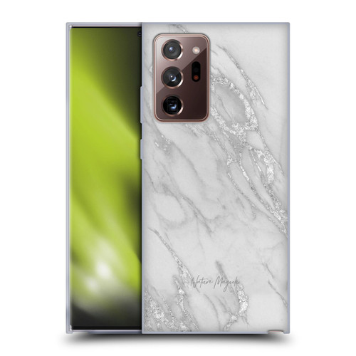 Nature Magick Marble Metallics Silver Soft Gel Case for Samsung Galaxy Note20 Ultra / 5G