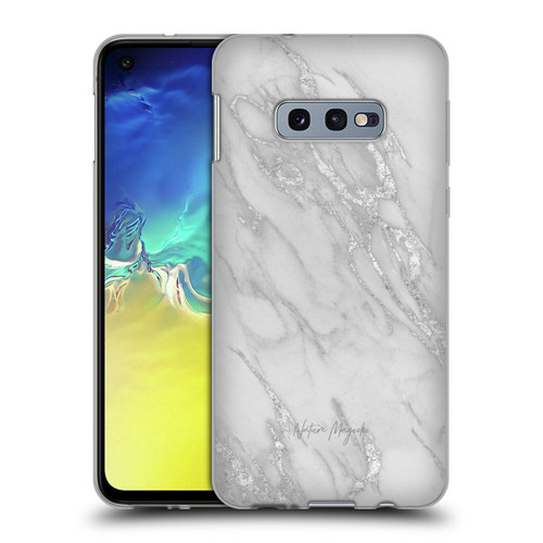 Nature Magick Marble Metallics Silver Soft Gel Case for Samsung Galaxy S10e