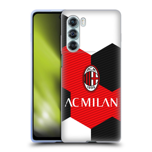 AC Milan Crest Ball Soft Gel Case for Motorola Edge S30 / Moto G200 5G