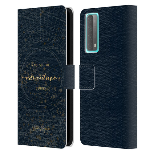 Nature Magick So The Adventure Begins Quote Star Map Leather Book Wallet Case Cover For Huawei P Smart (2021)