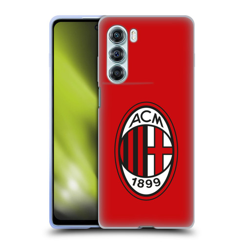 AC Milan Crest Full Colour Red Soft Gel Case for Motorola Edge S30 / Moto G200 5G