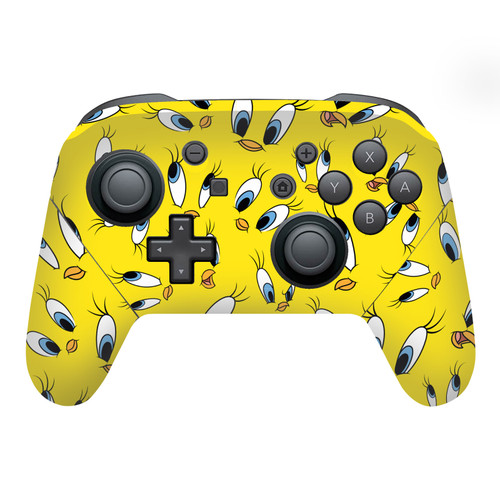 Looney Tunes Graphics and Characters Tweety Pattern Vinyl Sticker Skin Decal Cover for Nintendo Switch Pro Controller