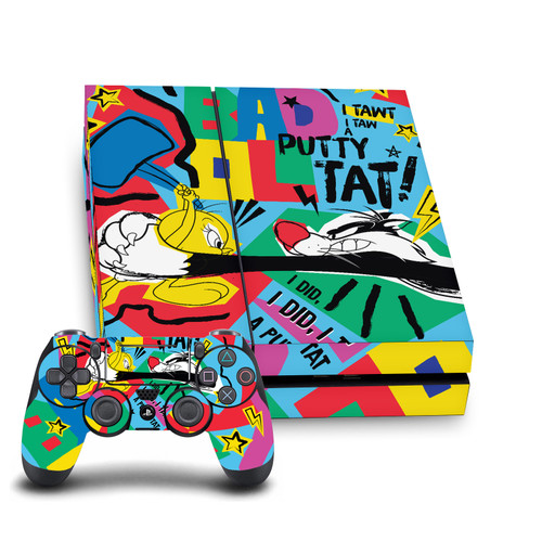 Looney Tunes Graphics and Characters Tweety And Sylvester Vinyl Sticker Skin Decal Cover for Sony PS4 Console & Controller