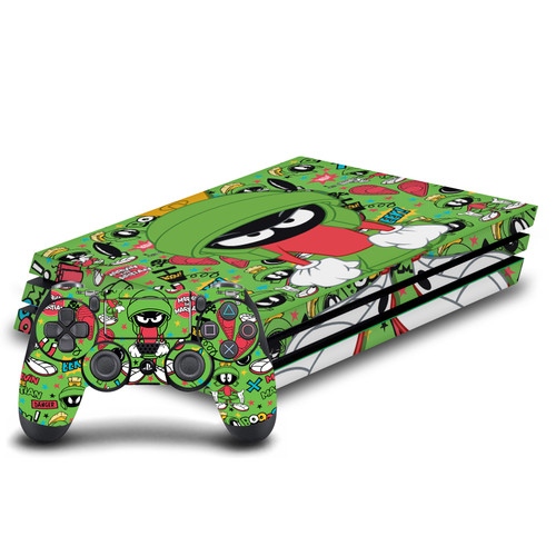 Looney Tunes Graphics and Characters Marvin The Martian Vinyl Sticker Skin Decal Cover for Sony PS4 Pro Bundle