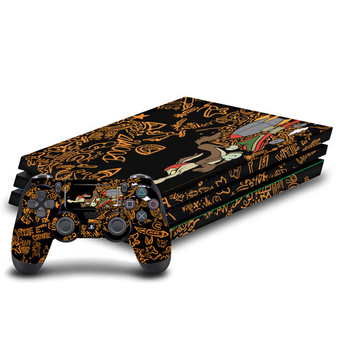 Looney Tunes Graphics and Characters Wile E. Coyote Vinyl Sticker Skin Decal Cover for Sony PS4 Pro Bundle